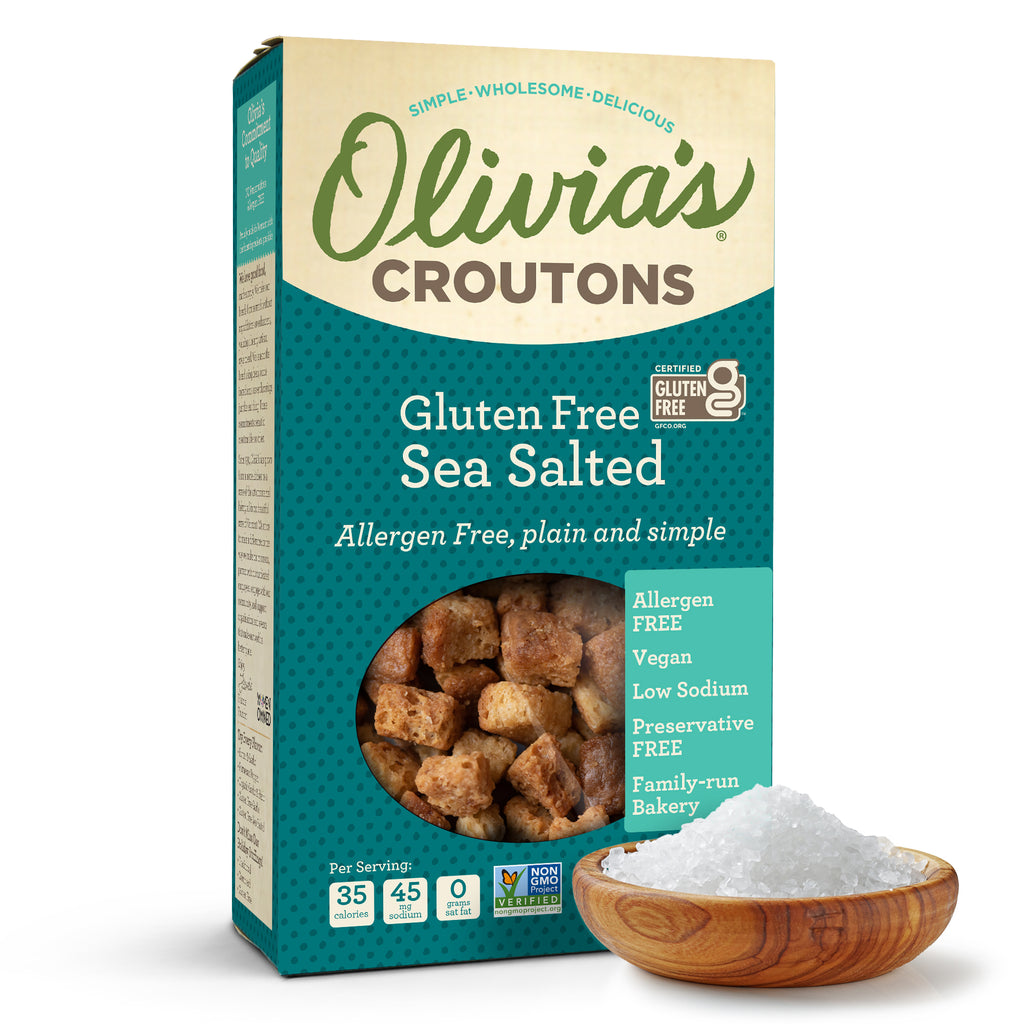 Olivia's Croutons Gluten Free Sea Salted
