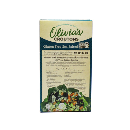 Olivia's Croutons Gluten Free Sea Salted
