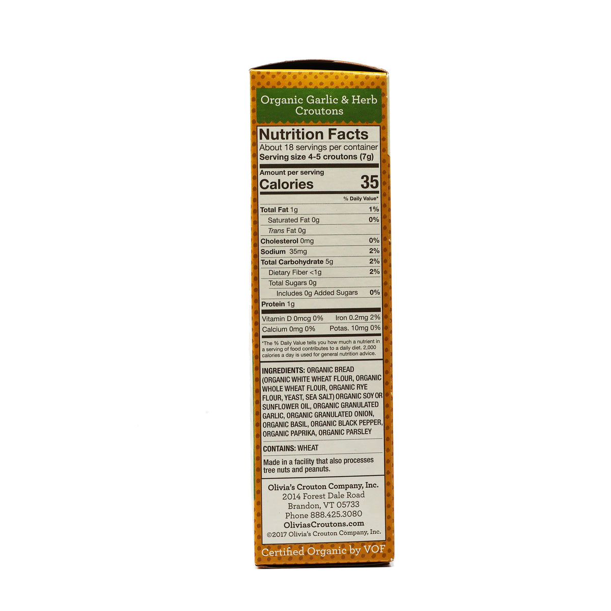 Olivia's Croutons Organic Garlic & Herb