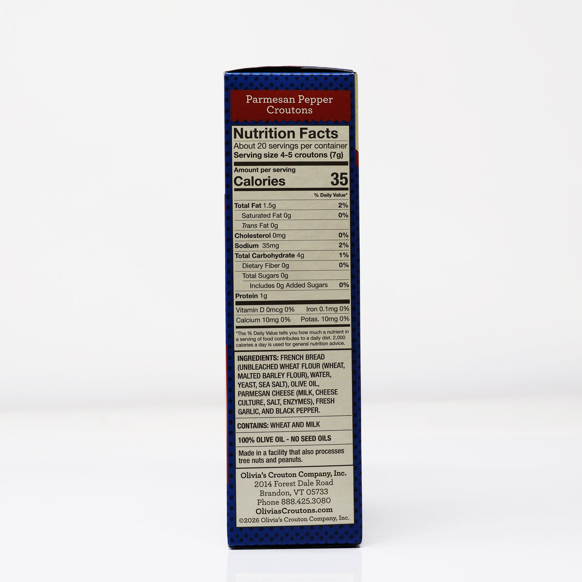 Olivia's Croutons Parmesan Pepper, Seed Oil Free